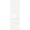 PICCANTE Smart Frontenset Hochschrank 2 Drehtüren LAQUER WHITE hochglanz lackiert mit integrierter Griffmulde "AO"