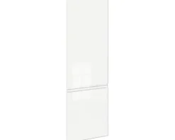 PICCANTE Smart Frontenset Hochschrank 2 Drehtüren LAQUER WHITE hochglanz lackiert mit integrierter Griffmulde "AO"
