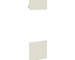 PICCANTE Smart Frontenset Hochschrank für Mikrowelle und Backofen 1 Klappe und 1 Drehtür SANDY BEIGE "AR"
