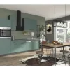 PICCANTE Smart Frontenset Hochschrank für Kühlschrank 1 Klappe und 2 Drehtüren STONE GREEN "AP"
