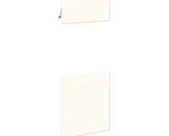 PICCANTE Smart Frontenset Midischrank für Backofen 1 Klappe, 1 Schubkastenblende und 2 Auszugblenden SOFT WHITE "AM"