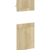 PICCANTE Smart Frontenset Midischrank für Mikrowelle 1 Drehtür 1 Blende und 1 Klappe WILD OAK "AL"