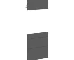 PICCANTE Smart Frontenset Midischrank für Backofen 1 Klappe, 1 Schubkastenblende und 2 Auszugblenden MATT ANTHRACITE "AM"