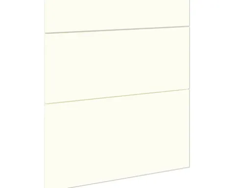 PICCANTE Smart Frontenset Unterschrank 60 cm 1 Schubkastenblende und 2 Auszugblenden SOFT WHITE "AC"