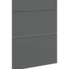 PICCANTE Smart Frontenset Unterschrank 50 cm 1 Schubkastenblende und 2 Auszugblenden MATT ANTHRACITE "AB"