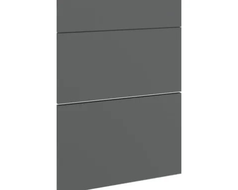 PICCANTE Smart Frontenset Unterschrank 50 cm 1 Schubkastenblende und 2 Auszugblenden MATT ANTHRACITE "AB"