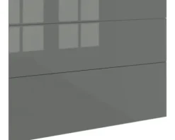 PICCANTE Smart Frontenset Unterschrank 90 cm 1 Schubkastenblende und 2 Auszugblenden LAQUER ANTHRACITE hochglanz "AD"