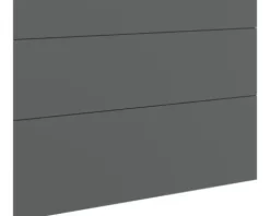 PICCANTE Smart Frontenset Unterschrank 90 cm 1 Schubkastenblende und 2 Auszugblenden MATT ANTHRACITE 