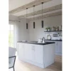 PICCANTE Smart Frontenset Unterschrank 30 cm 1 Drehtür und 1 Schubkastenblende COUNTRY GREY "X"