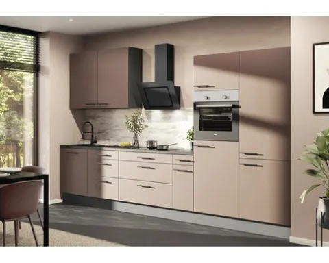 PICCANTE Smart Frontenset Unterschrank 30 cm 1 Drehtür und 1 Schubkastenblende RUST RED "X"