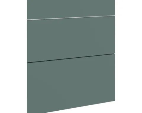 PICCANTE Smart Frontenset Unterschrank 60 cm 1 Schubkastenblende und 2 Auszugblenden STONE GREEN "AC"