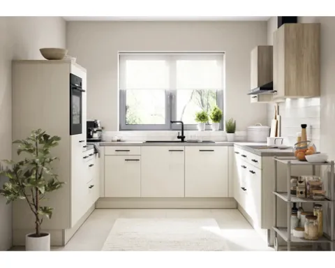 PICCANTE Smart Geschirrspülerblende für teilintegrierten Geschirrspüler 60 cm SANDY BEIGE "BA"