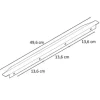 PICCANTE Smart Griffleiste Breite 496 mm Edelstahl gebürstet "GS"