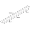 PICCANTE Smart Griffleiste Breite 596 mm Schwarz matt "GY"