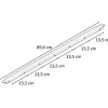 PICCANTE Smart Griffleiste Breite 896 mm Schwarz matt "GZ"