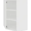 PICCANTE Smart Hängeschrankkorpus für 60 x 60 cm Eckoberschrank für 1 Drehtür BxTxH 59,4 x 33 x 89,6 cm SOFT WHITE Clickmontage "Nr. 12"
