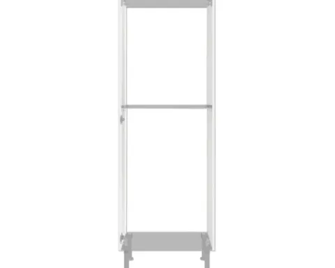 PICCANTE Smart Midischrankkorpus Seitenpaket BxTxH 60 x 55,5 x 176,6 cm SOFT WHITE Clickmontage "Nr. 37"