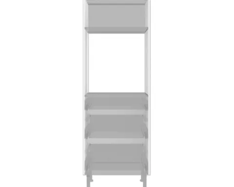 PICCANTE Smart Midischrankkorpus Seitenpaket BxTxH 60 x 55,5 x 176,6 cm SOFT WHITE Clickmontage "Nr. 37"