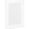 PICCANTE Smart Schranktür mit Glas für Oberschrank 50 x 70 cm weiß hochglanz foliert "S"