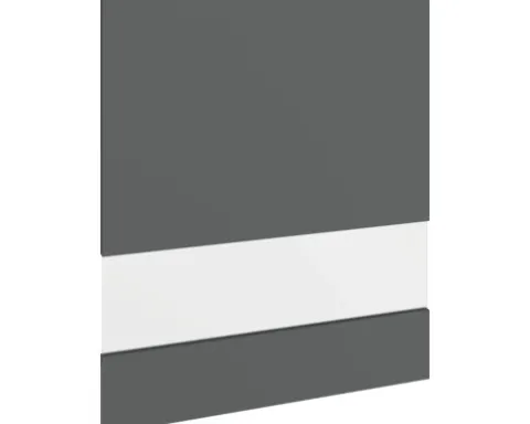 PICCANTE Smart Segmentglastür für Oberschrank 60 x 70 cm MATT ANTHRACITE "P"