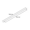 PICCANTE Smart Stangegriff Lochabstand 704 mm Edelstahl gebürstet "GP"