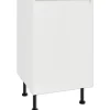 PICCANTE Smart Unterschrankkorpus für 1 Schubkasten und 2 Auszüge BxTxH 50 x 55,5 x 87 cm SOFT WHITE Clickmontage "Nr. 20"