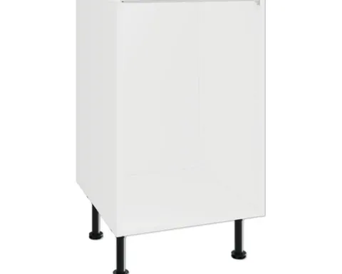 PICCANTE Smart Unterschrankkorpus für 1 Schubkasten und 2 Auszüge BxTxH 50 x 55,5 x 87 cm SOFT WHITE Clickmontage "Nr. 20"