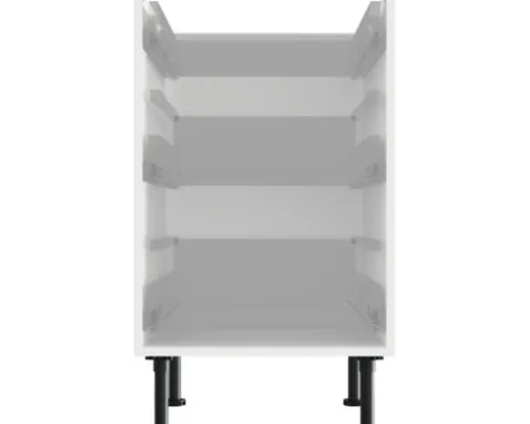 PICCANTE Smart Unterschrankkorpus für 1 Schubkasten und 2 Auszüge BxTxH 50 x 55,5 x 87 cm SOFT WHITE Clickmontage "Nr. 20"