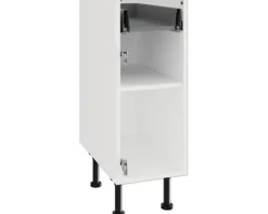 PICCANTE Smart Unterschrankkorpus für 1 Drehtür und 1 Schubkasten BxTxH 30 x 55,5 x 87 cm SOFT WHITE Clickmontage 