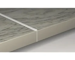 PICCANTE Verbindungsprofil Aluminium für Arbeitsplatten mit 28 mm Stärke und PP-Kante Radius 1,5 mm Länge: 635 mm