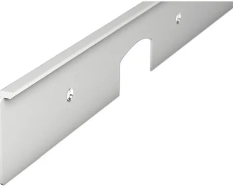 PICCANTE Verbindungsprofil Aluminium für Arbeitsplatten mit 38 mm Stärke und PP-Kante Radius 1,5 mm Länge: 635 mm