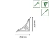 PICCANTE Wandabschlussleiste WAP 30 Mocca 37978 635 x 30 x 30 mm
