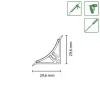 PICCANTE Wandabschlussleiste WAP30 Milano K2589 3000x30x30mm