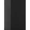 PROREGAL Eckiger Feuerfester Abfallbehälter Haiti Mit Softclose Hebedeckel 110 Liter HxBxT 80 x 36 x 36 cm Schwarz