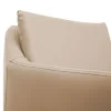 PROREGAL 2er-Set Barhocker mit Lehne Sitzhöhe 74cm Fußablage Metall Kunstleder Taupe-beige Barstuhl Tresenhocker