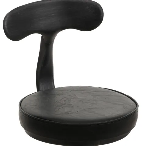 PROREGAL 2er-Set Barhocker mit Lehne Sitzhöhe 58-82cm höhenverstellbar drehbar Fußablage Industrial Stahl Kunstleder Schwarz Barstuhl