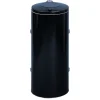 PROREGAL Robuster Abfallsammler Mit Deckel Doppeltür 150 Liter HxBxT 98 x 50 x 50 cm Stahl Anthrazit