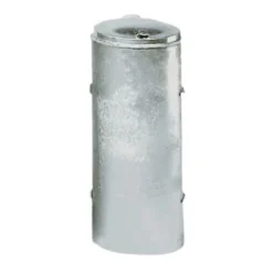 PROREGAL Robuster Abfallsammler Mit Deckel Einflügeltür 70 Liter HxBxT 90 x 45 x 45 cm Stahl Feuerverzinkt