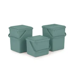 PROREGAL Robuster Modularer Wertstoffsammler Mit Runder Einwurföffnung 100 Liter HxBxT 89 x 38 x 38 cm Verzinkter Stahl Lichtgrau Gelb