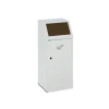 PROREGAL Robuster Wertstoffsammler Mit Fronttür Inneneinsatz 90 Liter HxBxT 105 x 40 x 40,5 cm Verzinkter Stahl Braun