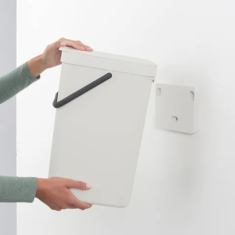 PROREGAL Robuster Wertstoffsammler Mit Abnehmbarem Deckel 60 Liter HxBxT 82,5 x 50 x 25 cm Verzinkter Stahl Braun