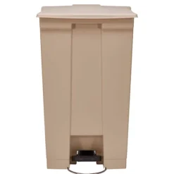 PROREGAL Rubbermaid Robuster Pedaleimer 87 Liter HxBxT 82,6 x 41 x 50,2 cm Aus Konformen Polyethylen Beige