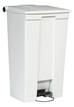 PROREGAL Rubbermaid Robuster Pedaleimer 87 Liter HxBxT 82,6 x 41 x 50,2 cm Aus Konformen Polyethylen Weiß