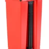 PROREGAL Rubbermaid Robuster Pedaleimer 87 Liter HxBxT 82,6 x 41 x 50,2 cm Aus Konformen Polyethylen Rot