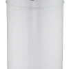PROREGAL Abfallbehälter Mit Pushdeckel & Inneneimer Aus Metall 40 Liter HxBxT 74 x 34 x 34 cm Weiß