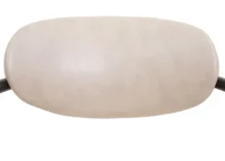 PROREGAL Barhocker gepolstert mit Lehne, Sitzhöhe 66-76cm, höhenverstellbar Industrial Wildleder-Optik, vintage Beige, Barstuhl Drehhocker