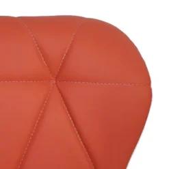 PROREGAL Barhocker mit Lehne Sitzhöhe 62-83cm höhenverstellbar Kunstleder Terracotta Barstuhl Tresenhocker