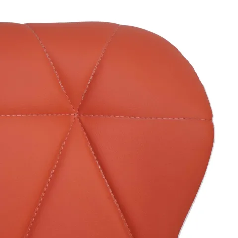 PROREGAL Barhocker mit Lehne Sitzhöhe 62-83cm höhenverstellbar Kunstleder Terracotta Barstuhl Tresenhocker
