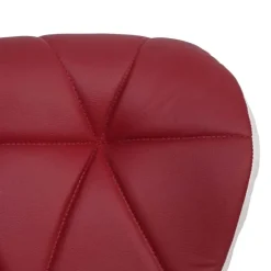 PROREGAL Barhocker mit Lehne Sitzhöhe 62-83cm höhenverstellbar Kunstleder Bordeaux Barstuhl Tresenhocker