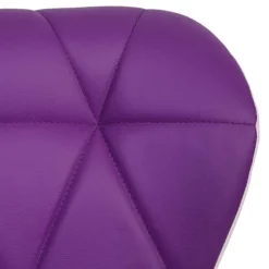 PROREGAL Barhocker mit Lehne Sitzhöhe 62-83cm höhenverstellbar Kunstleder Lila Barstuhl Tresenhocker